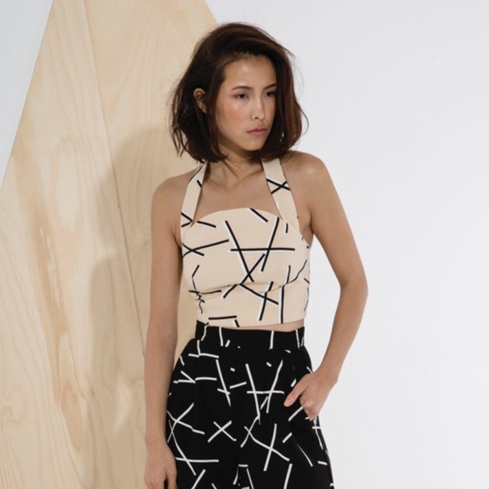 C/MEO Collective These Days Geo Crop Top CMEO